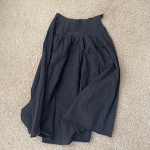 Black skirt - full A-line midi calf-length. Size S